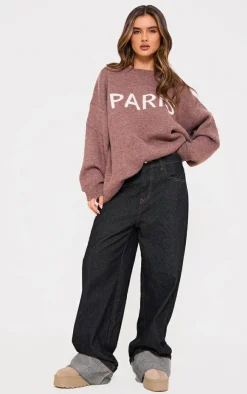 PrettyLittleThing Sweaters*Paris Jacquard Knitted Sweater