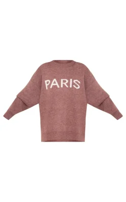 PrettyLittleThing Sweaters*Paris Jacquard Knitted Sweater