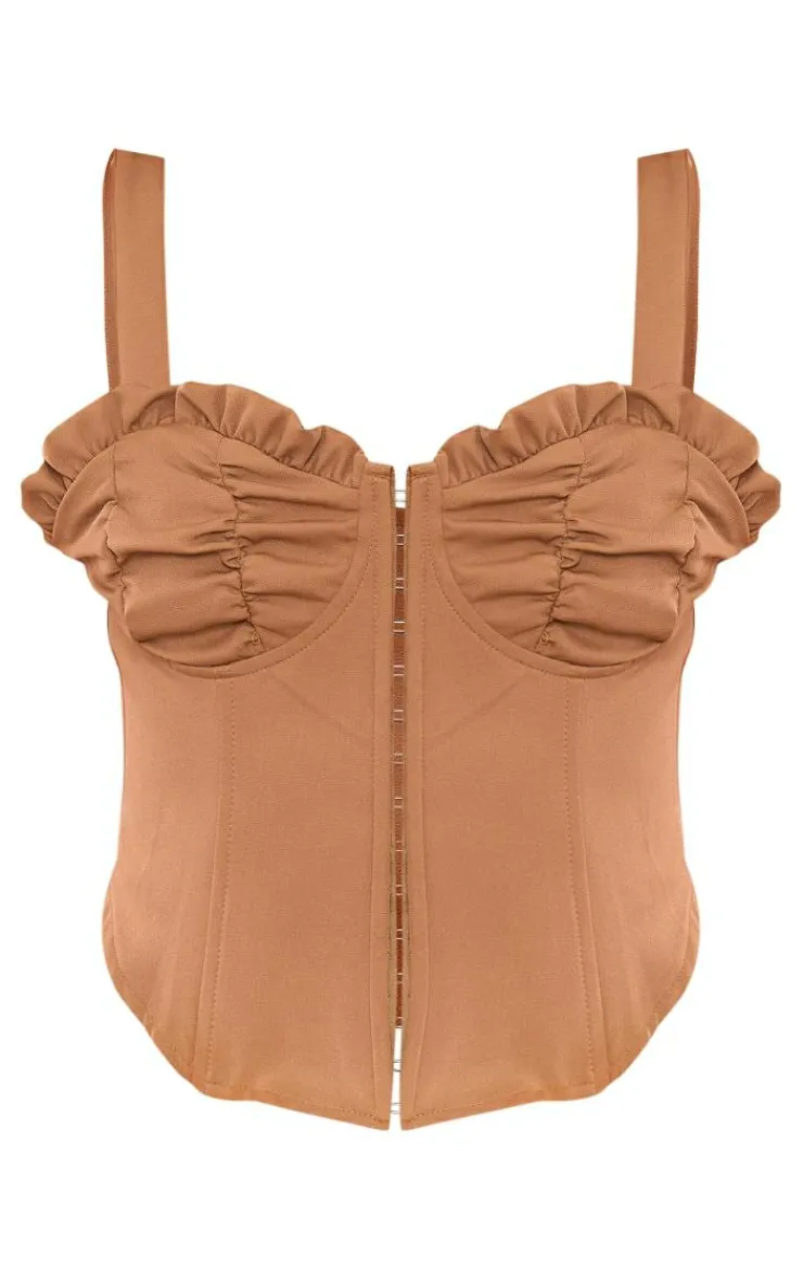 PrettyLittleThing Corsets*Ruched Bust Hook And Eye Corset