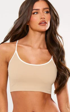 PrettyLittleThing Sports Bras*Sculpt Contrast Detail Strappy Sports Bra