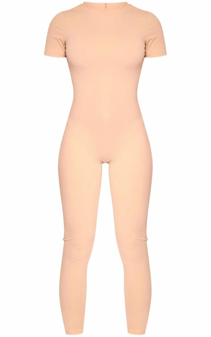 PrettyLittleThing Gym Wear*Sculpt Short Sleeved Unitard