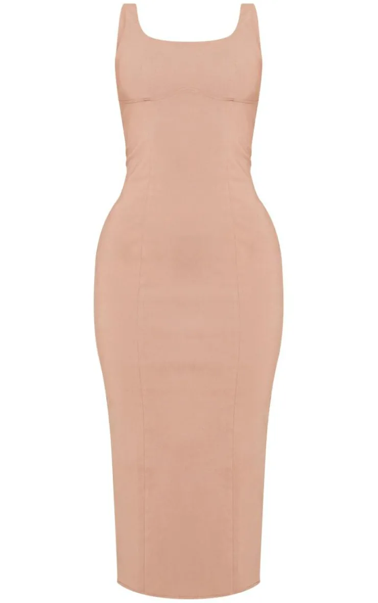 Stretch Woven Maxi Dress-PrettyLittleThing Discount