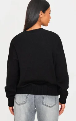 PrettyLittleThing Sweaters*Graphic Soft Knit Oversized Sweater