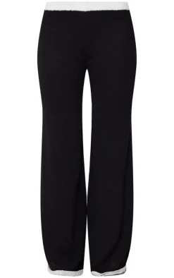 PrettyLittleThing Knitted Two Piece Sets*Towel Knitted Contrast Detail Pants