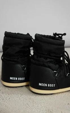 PrettyLittleThing Black Boots*MOON BOOT Light Low