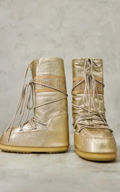 PrettyLittleThing Ankle Boots*MOON BOOT Icon Glitter