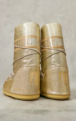 PrettyLittleThing Ankle Boots*MOON BOOT Icon Glitter