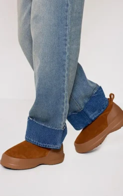 PrettyLittleThing Ski Outfits*MOON BOOT Protect Faux Suede Luna Low