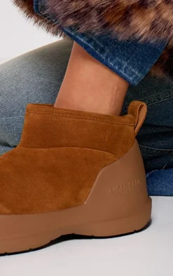 PrettyLittleThing Ski Outfits*MOON BOOT Protect Faux Suede Luna Low