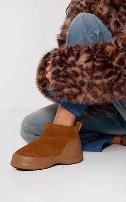 PrettyLittleThing Ski Outfits*MOON BOOT Protect Faux Suede Luna Low