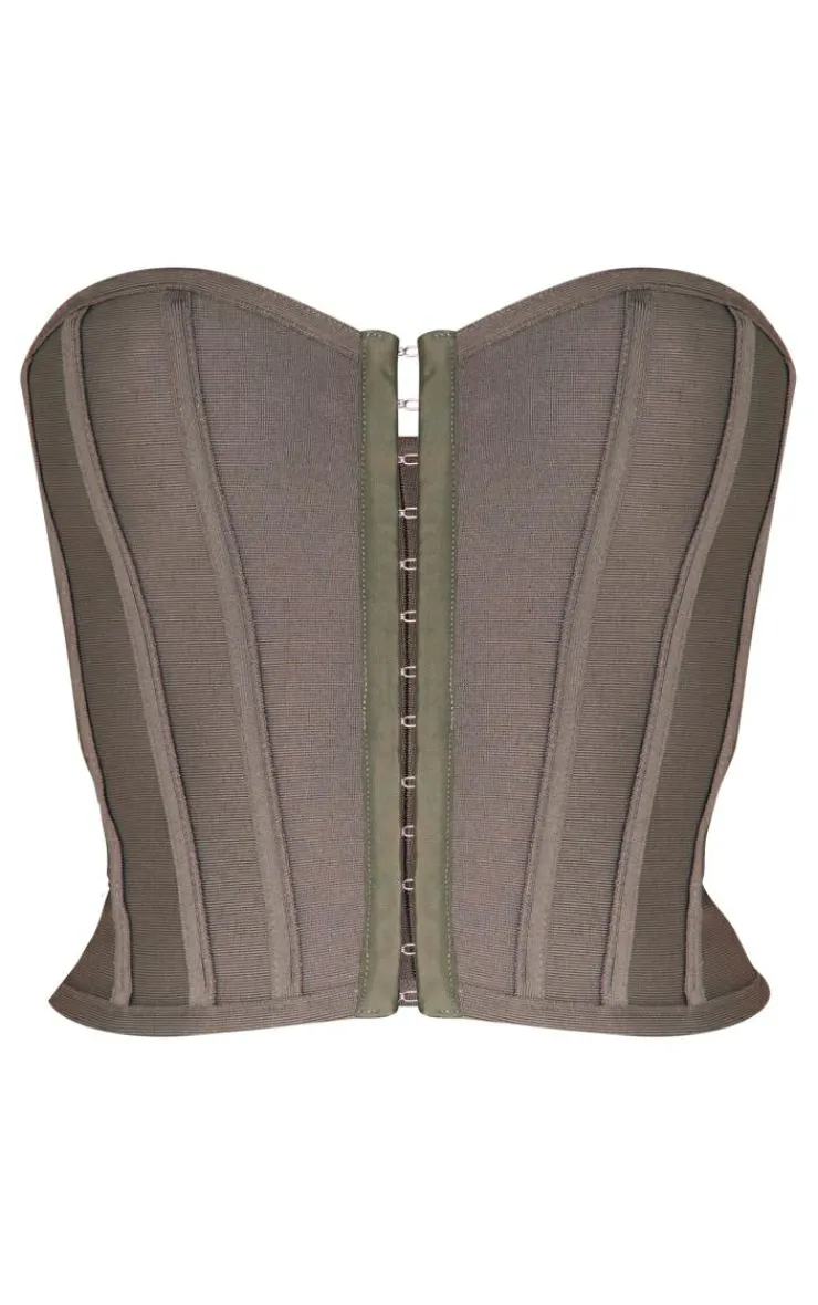 PrettyLittleThing Corsets*Bandage Hook And Eye Structured Corset