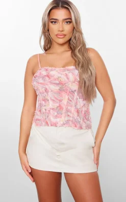 PrettyLittleThing Corsets*Abstract Tulle Boned Corset
