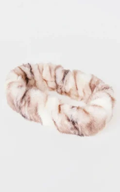 PrettyLittleThing Hair Accessories*Faux Fur Soft Knot Headband