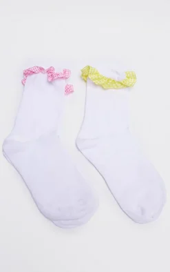 PrettyLittleThing Socks*Gingham 2 Pack Socks