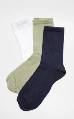PrettyLittleThing Socks*Multi Neutral 3 Pack Socks