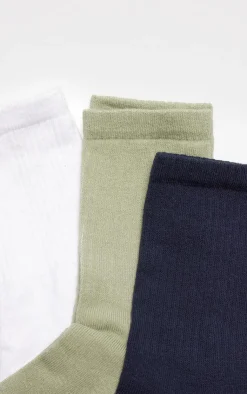 PrettyLittleThing Socks*Multi Neutral 3 Pack Socks