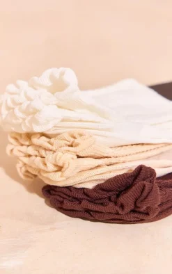 PrettyLittleThing Socks*Tonal Frill Ankle Socks 3 Pack