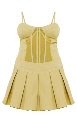 Cargo Corset Pleated Bodycon Dress-PrettyLittleThing New