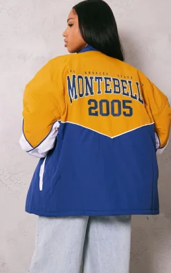 PrettyLittleThing Bomber Jackets*Contrast Varsity Nylon Graphic Bomber Jacket