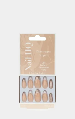 PrettyLittleThing Nails*Nail HQ Almond Sippin' Nails (24 Pieces)