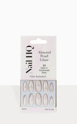 PrettyLittleThing Nails*Nail Hq Almond Glaze Nails