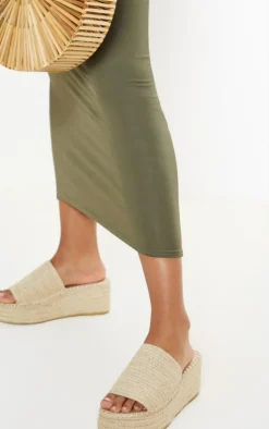 PrettyLittleThing Mules*Espadrille Mule Flatform Sandal