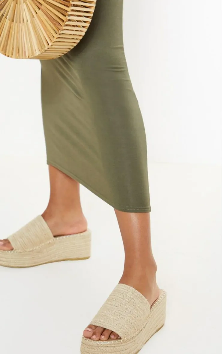 PrettyLittleThing Mules*Espadrille Mule Flatform Sandal