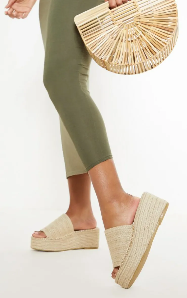 PrettyLittleThing Mules*Espadrille Mule Flatform Sandal