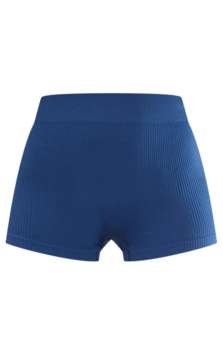 PrettyLittleThing Snatched*Basic Structured Snatched Rib Hot Pants