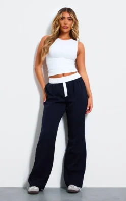 PrettyLittleThing Christmas Shop*Contrast Waistband Boxer Detail Pants