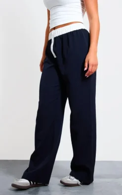 PrettyLittleThing Christmas Shop*Contrast Waistband Boxer Detail Pants