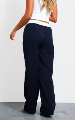 PrettyLittleThing Christmas Shop*Contrast Waistband Boxer Detail Pants
