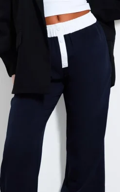 PrettyLittleThing Christmas Shop*Contrast Waistband Boxer Detail Pants