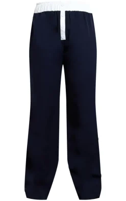 PrettyLittleThing Christmas Shop*Contrast Waistband Boxer Detail Pants