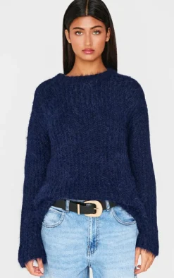 PrettyLittleThing Oversized Sweaters*Eyelash Knit Super Oversized Sweater