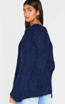 PrettyLittleThing Oversized Sweaters*Eyelash Knit Super Oversized Sweater