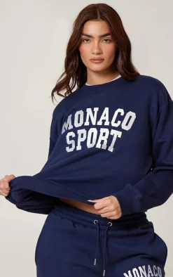 PrettyLittleThing Graphic Sweatsuits*Monaco Sports Embroidered Sweatshirt