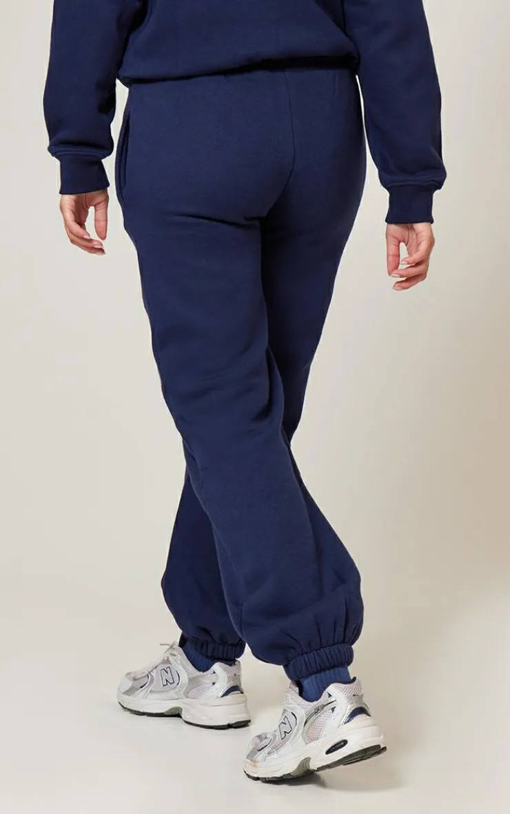 PrettyLittleThing Blue Sweatsuits*Monaco Sports Embroidered Cuffed Sweatpants