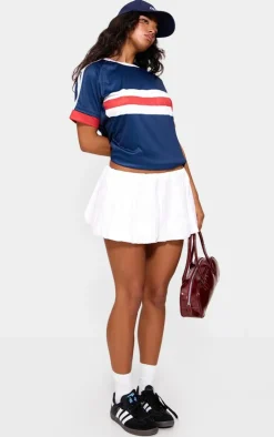 PrettyLittleThing T-Shirts*Oversized Stripe Detail Football T-shirt
