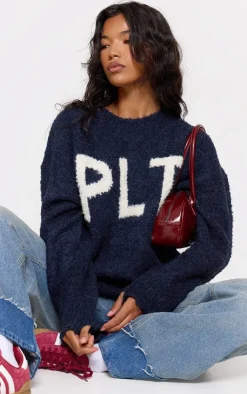 PrettyLittleThing Oversized Sweaters*PLT Boucle Knitted Oversized Sweater