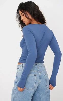 PrettyLittleThing T-Shirts*Premium Fitted Long Sleeve T Shirt