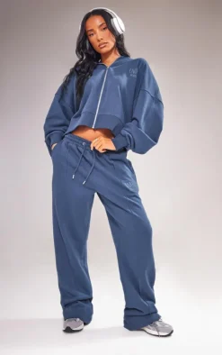PrettyLittleThing Christmas Shop*Premium Oversized Pintuck Wide Leg Sweatpants