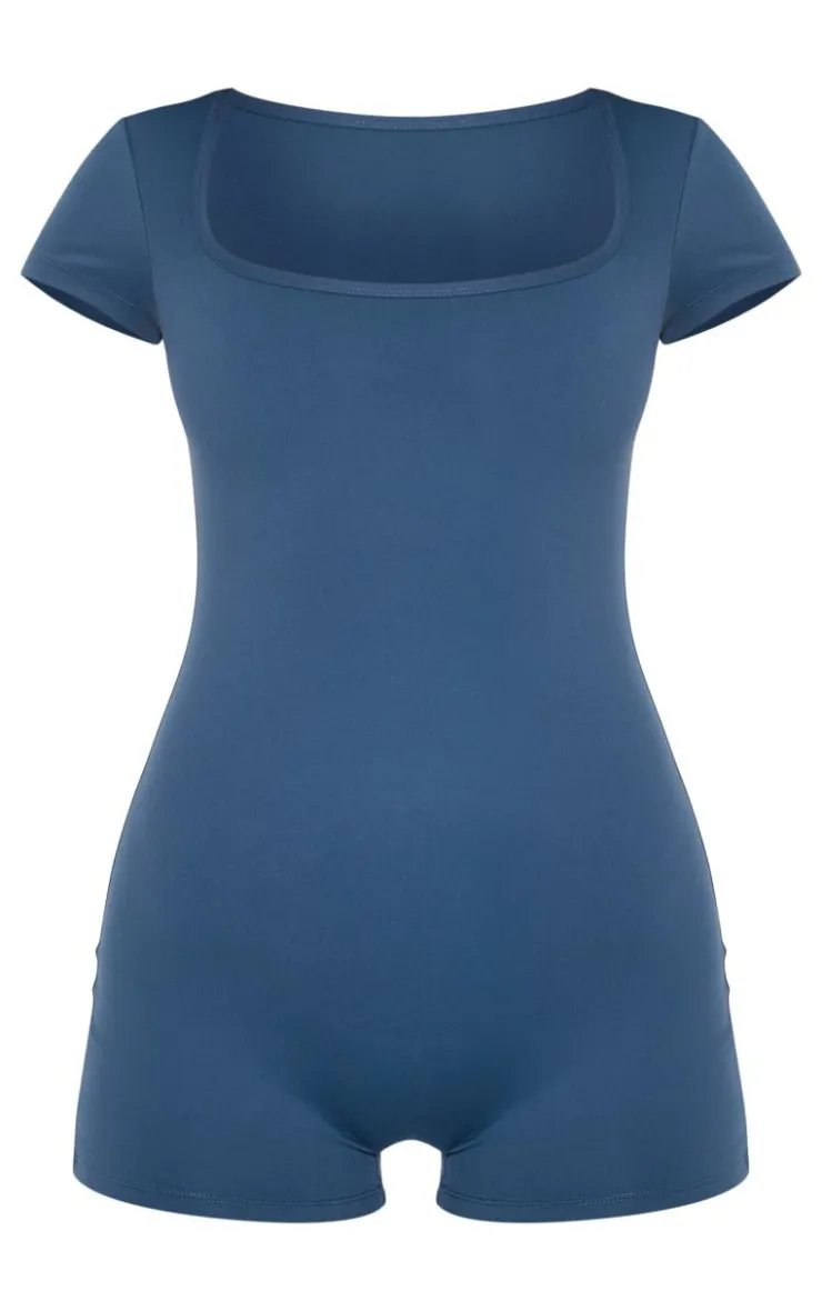PrettyLittleThing Unitards*Square Neck Snatched Sculpt Unitard