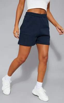 Navy Sweat Pocket Runner Shorts