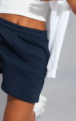 Navy Sweat Pocket Runner Shorts
