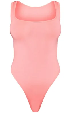 PrettyLittleThing Basic Tops*Basic Slinky Scoop Neck Bodysuit