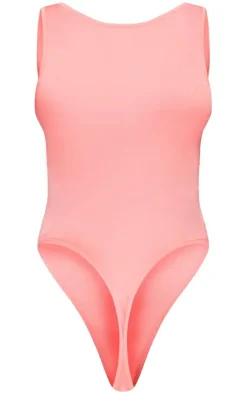 PrettyLittleThing Basic Tops*Basic Slinky Scoop Neck Bodysuit