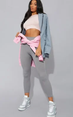 PrettyLittleThing T-Shirts*Basic Short Sleeve Crop T-Shirt