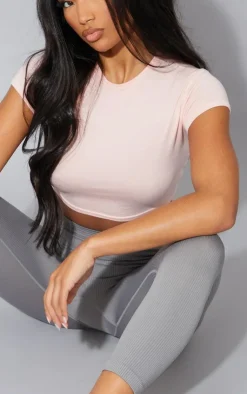 PrettyLittleThing T-Shirts*Basic Short Sleeve Crop T-Shirt