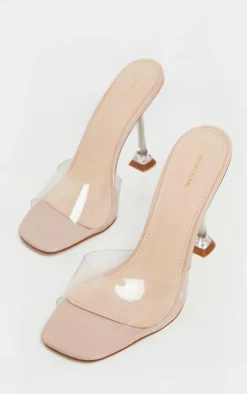 PrettyLittleThing Mules*Clear Heel Mule Sandals